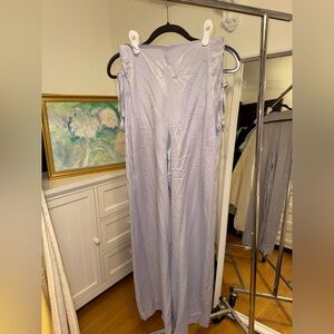 Zara Light Purple Satin Trousers